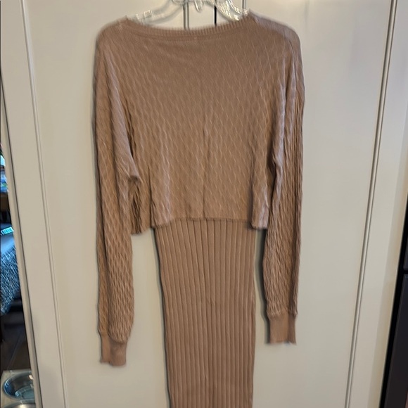 NWT Current Air Brown Knit Dress Set - Picture 5 of 6